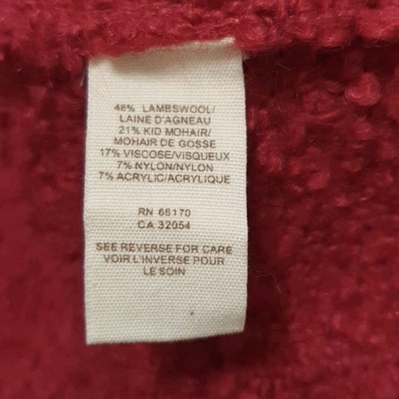 Free People Lambswool Red Sweater - Picture 4 of 7